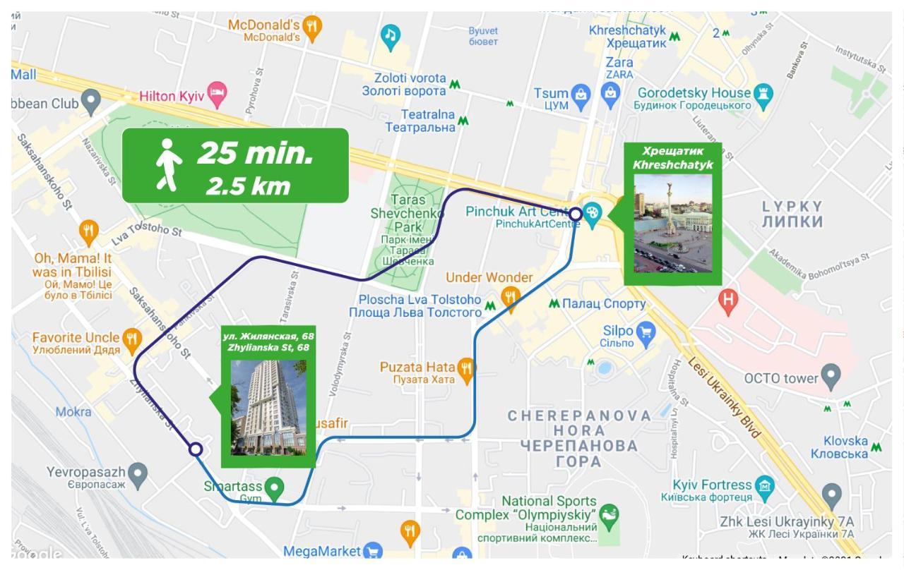 Petrovdom Ж38 In Luxury Apartments At 68 Zhylyanska Street,38 Perlyna Kiev Bagian luar foto